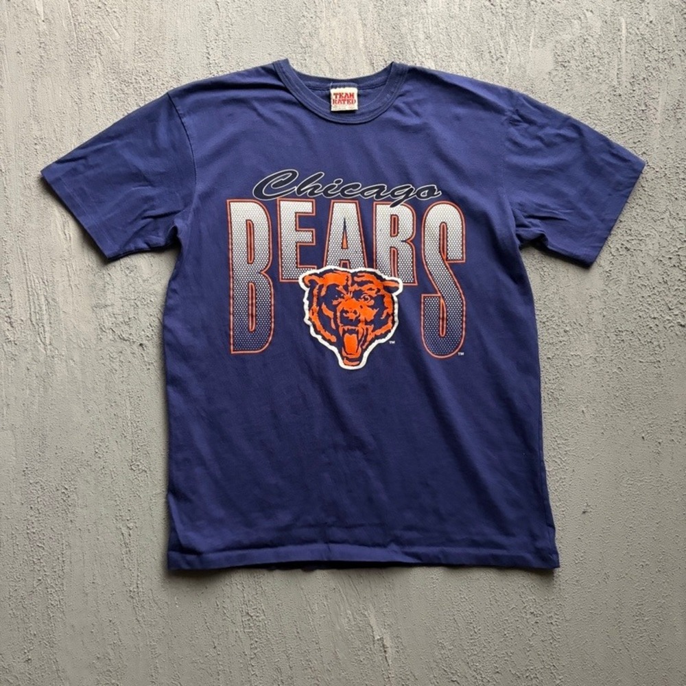 Vintage Chicago Bears Shirt XL Blue 1990s NFL Football